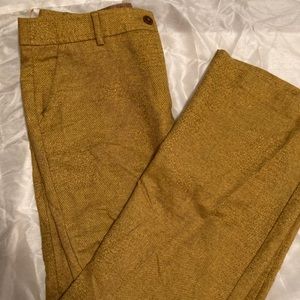 High waist yellow bell pants